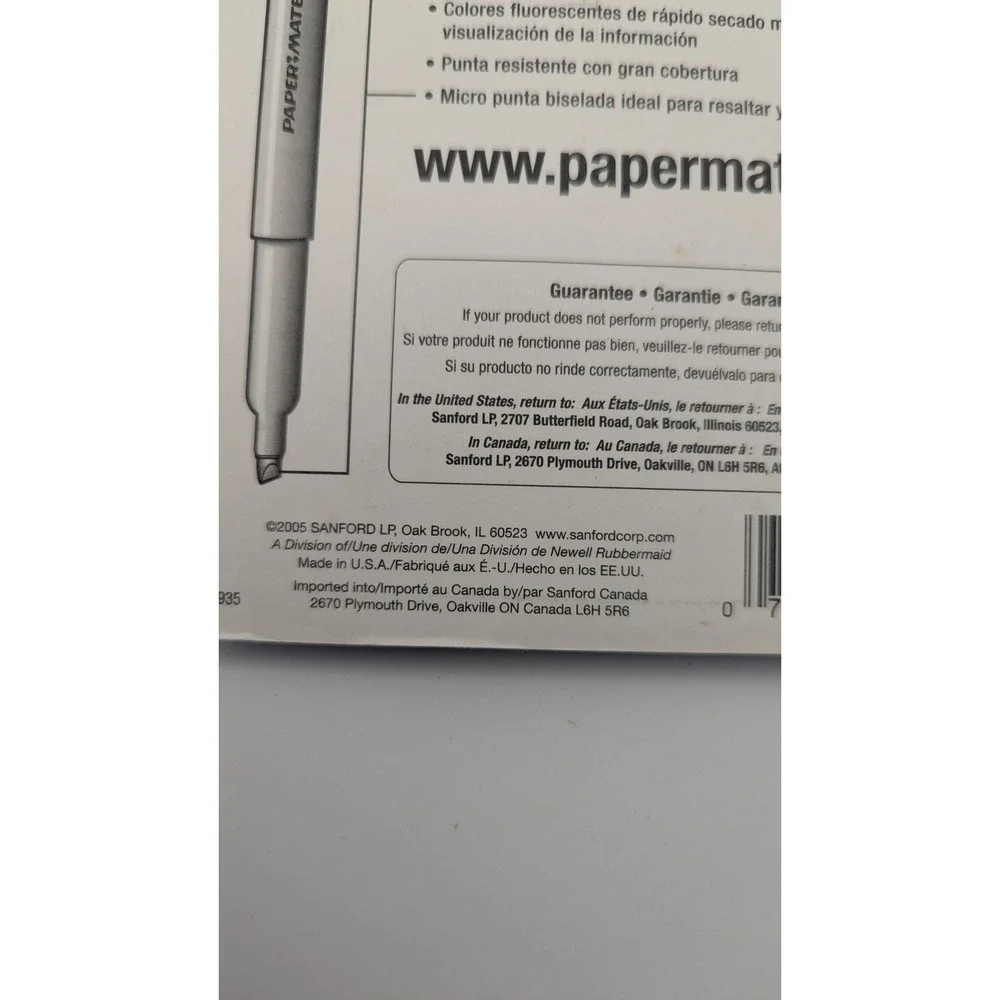Paper Mate Intro Highlighters 6 Count Assorted Fluorescent Chisel Tip‎ 22776 NOS